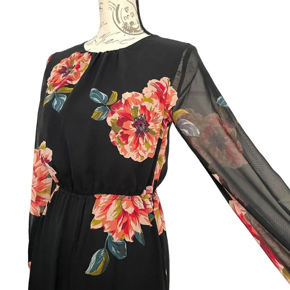 ASOS Floral Open Back Wide-Leg Jumpsuit Multicolor Lightweight Boho - Picture 9 of 13